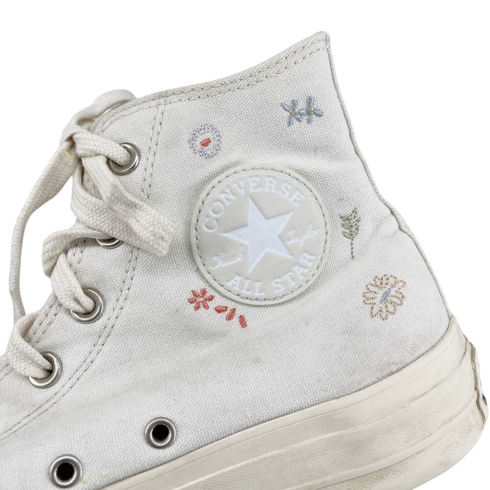 Converse Chuck Taylor All Star Lift Platform Embroidered Floral Women's Size 9.5 - Picture 4 of 9
